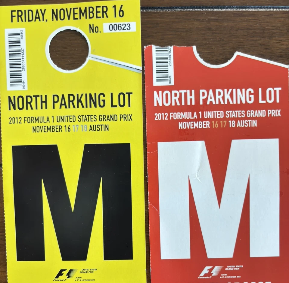 F1 COTA USGP Nov 2012 United States Grand Prix/Inaugural Race Tickets & Programs - Image 4 of 4