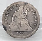 1857-O Seated Liberty Quarter Dollar 25C Lot. H125