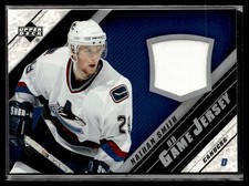 2005-06 Upper Deck UD Game Jerseys Series I Nathan Smith Vancouver Canucks #J-NS