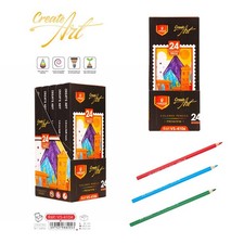 24 Colours 3.8mm Soft - Create Art Colored Pencils Professional Drawing Boxes