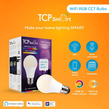 TCP Smart Wi-Fi LED Lightbulb Classic E27 Colour Tuneable White & Colour 