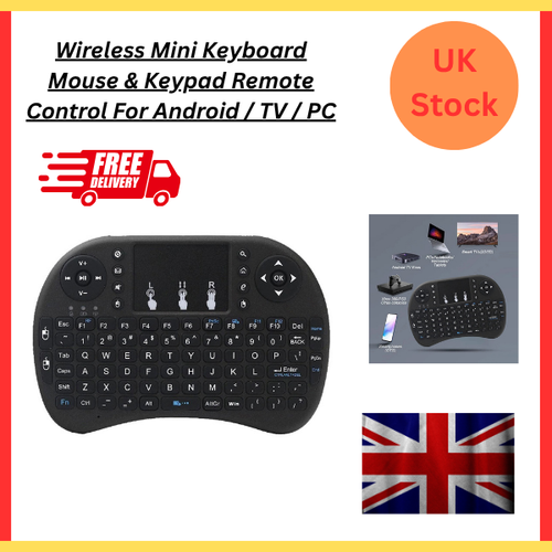 Wireless Mini Keyboard Mouse & Keypad Remote Control For Android / TV ...