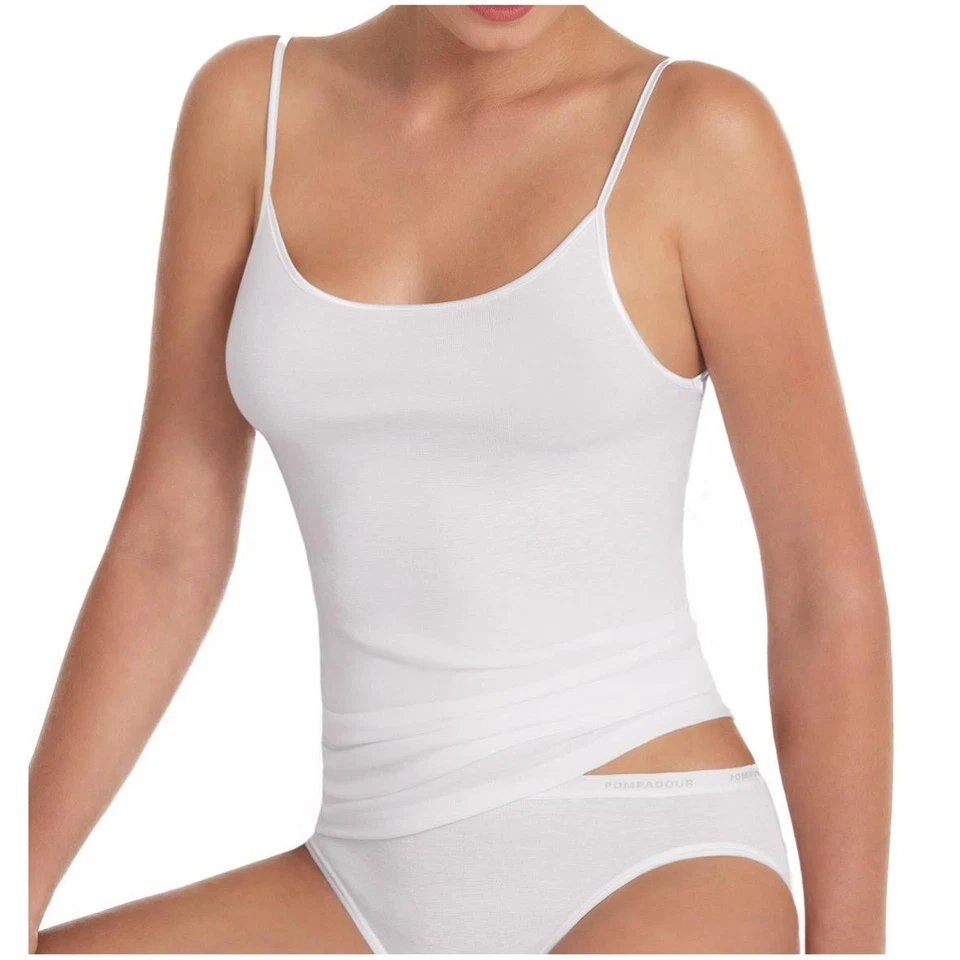 Pompadour Damen Unterhemd Intime Spaghettiträgertop Micro-Modal ohne Seitennaht