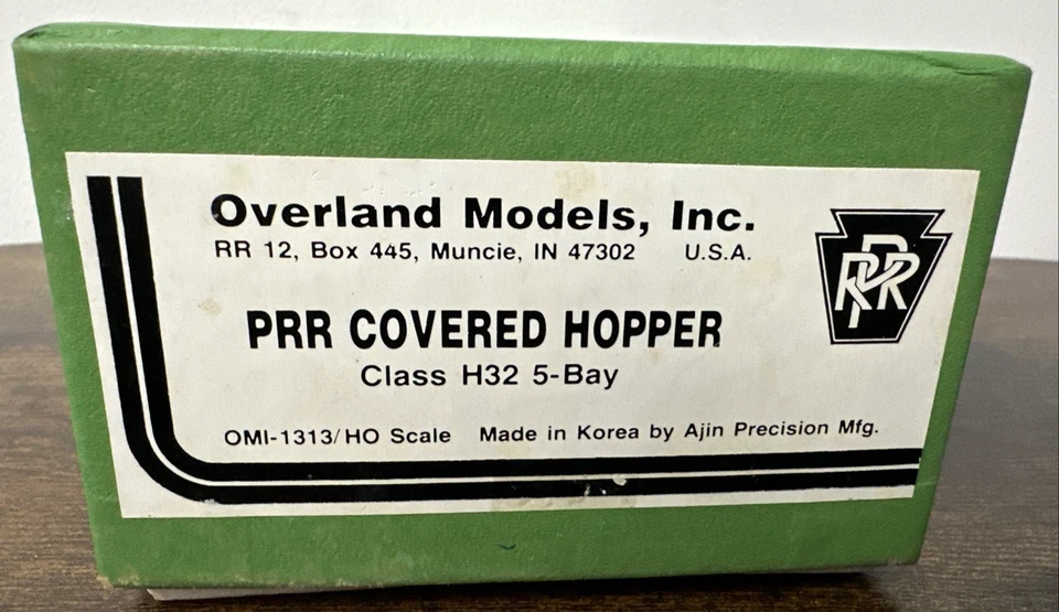 Overland Models HO Scale Brass #1313 Pennsylvania RR Class H32 5-Bay Hopper UP - Image 2 of 4