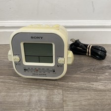 Sony Dream Machine Clock Radio ICF-C180 Dual Alarm AM FM Tested Works