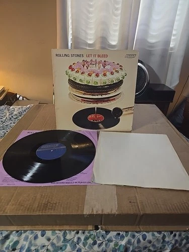THE ROLLING STONES 1969 LET IT BLEED LP w/ POSTER Very Nice Cond. Copy!