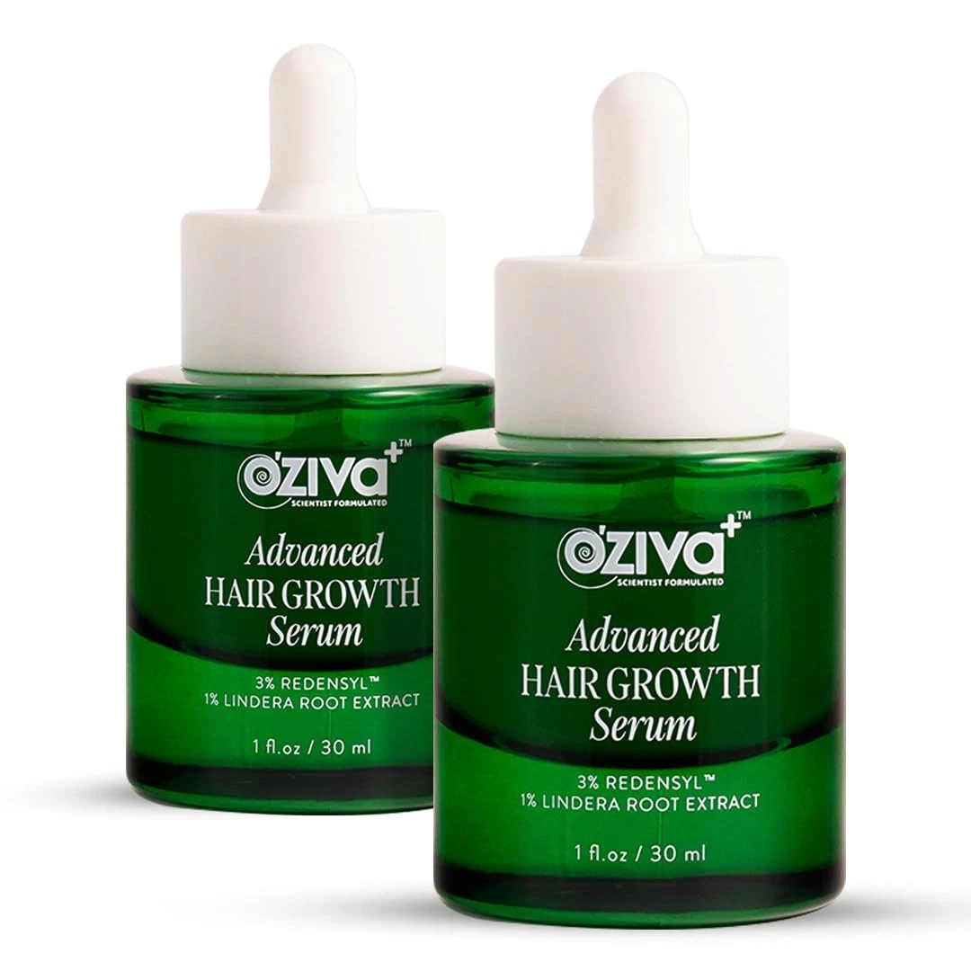 3 x 30 ml OZiva+ Advanced Hair Growth Serum
