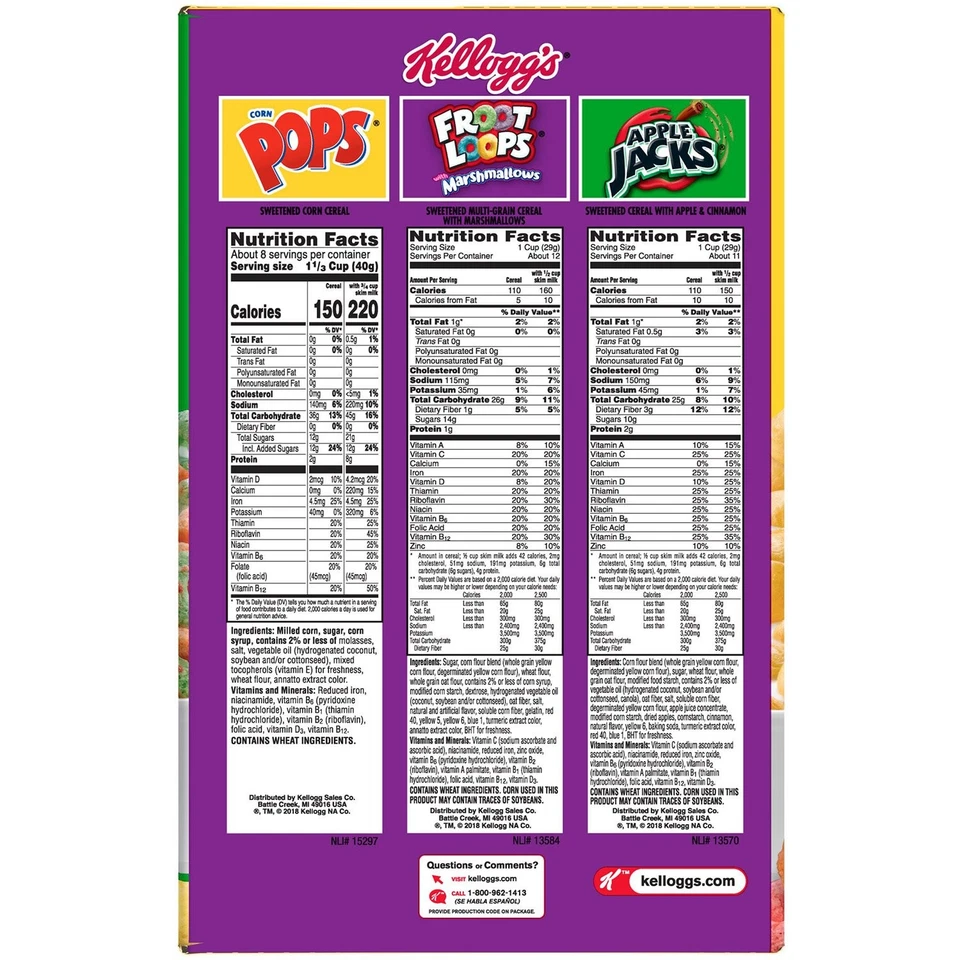 Kellogg's Kids разнообразная упаковка (37,3 унции) - Изображение 2 из 3