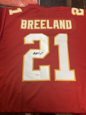 Bashaud Breeland Signed Autograph KC Chiefs XL Jersey Red Asa
