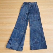 Vintage 70s Sears Winnie the Pooh Bell Bottom Jeans Youth 10 Slim Disney