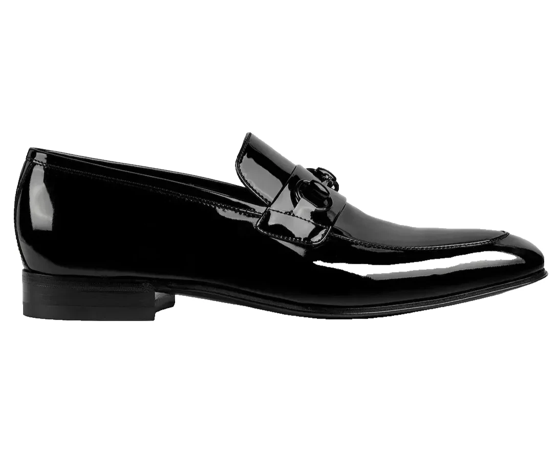 Gucci Loafers Mens 45.5 Black Patent Leather Slip On Dress Shoes Formal Luxury Gucci | Shoes | Gucci Loafers Mens 455 Black Patent Leather  main image 2