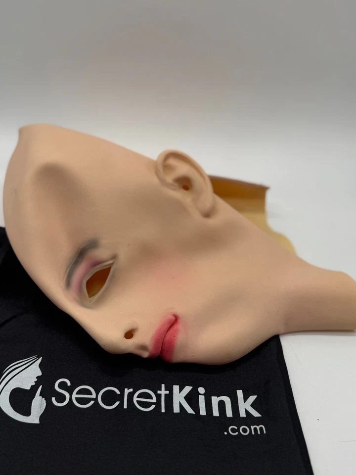 Full Head Latex Female Mask Rubber Doll for Crossdress CD TG Drag Cosplay - Image 4 of 4