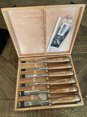 EZARC Japanese Nomi Wood Chisel 6 Set 6/10/12/16/20/25mm