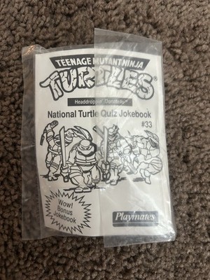 (NEW)Vintage 1991 TMNT #33 National Turtle Quiz Jokebook(Headdroppin' Donatello)