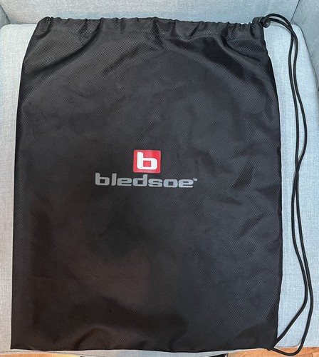Bledsoe Large Black Drawstring Bag Backpack Pouch