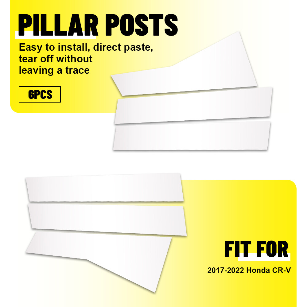 Chrome Pillar Posts For 2017-22 Honda CRV Door Trim Cover Kit Car Accessories M