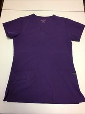 Womens Purple Jockey Scrub Top Good Condition Size XS