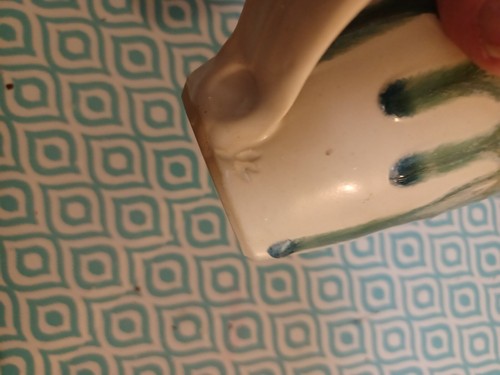 Tazza caffè ceramica artistica teal fatta a mano tazza poggiapollice smalto a goccia - Foto 9 di 9