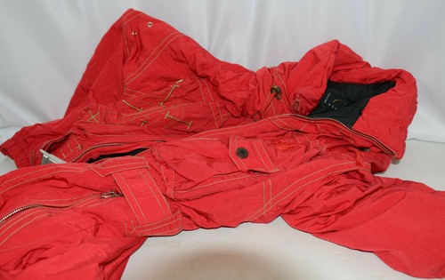 Bogner Sz 40 Zip Up Red Ski Winter Suit One Piece Layerlite Lined Logo Hood USA - Picture 9 of 12