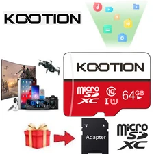 64GB Micro SD Card Micro SDXC Memory Card with Adapter Class 10 TF Flash Card