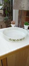 Vintage Anchor Hocking American Ovenproof Flan Dish Superb Condition 