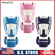 Multifuctional Baby Carrier Ergonomic with Hip Seat Front Back Carry for Newborn