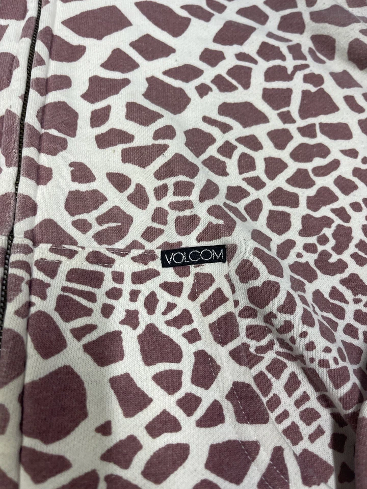 Sudadera con capucha y cremallera con estampado de animales Volcom para mujer talla M Foto 4 de 4