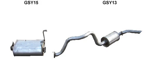 Tubo coda silenziatore scarico per Ssangyong Musso SUV 2.3 - Foto 2 di 3