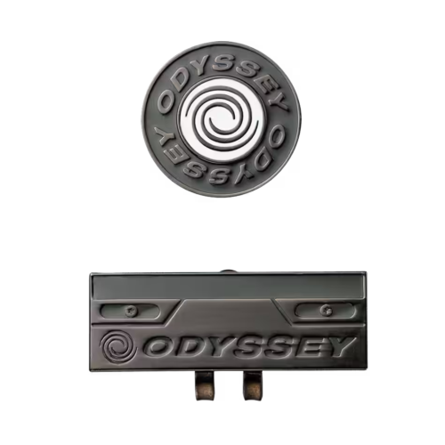 Marcador de bola Odyssey Motif con clip magnético de sombrero 23 JM 5923169 2023 modelo negro - Imagen 1 de 2