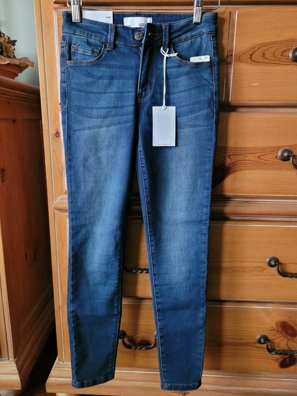 NWT VERVET AMBER Dark Wash Mid-Rise Skinny Stretch Jeans -- Size 26