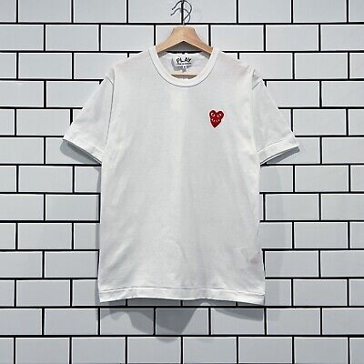 COMME DES GARCONS CDG PLAY DOUBLE EYES TEE WHITE AZ-T288-051 COMME DES GARCONS CDG PLAY DOUBLE EYES TEE WHITE AZ-T288-051