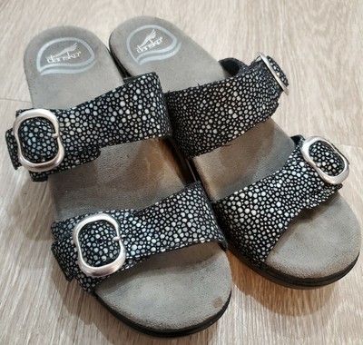 Dansko Sophie Black Shagreen Sandal 9841180200 Women's Sz 36 US 5.5 / 9789841180201 | eBay