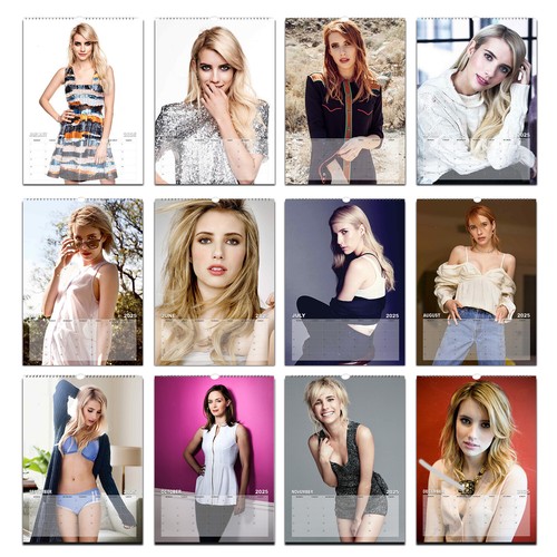Sexy Foto de Lujo Emma Roberts 2023/4 Elige el calendario de inicio del mes - Imagen 2 de 2