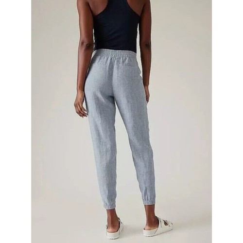 *Flawed* Athleta Retreat Linen Jogger 100% linen size 2