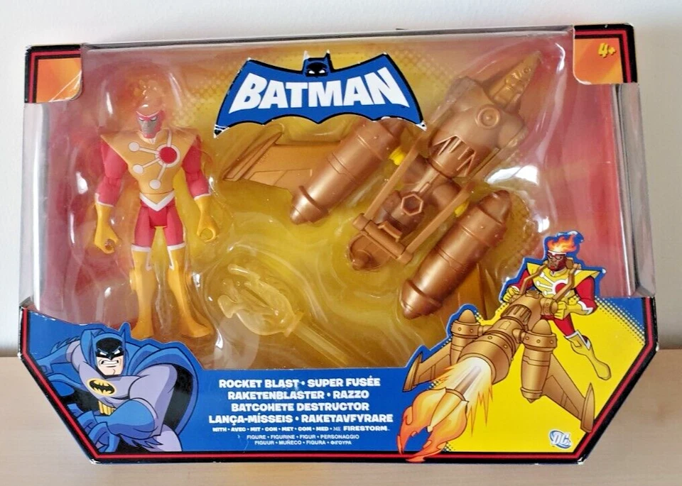 Batman Raketenblaster Razzo mit Firestorm Figur Neu