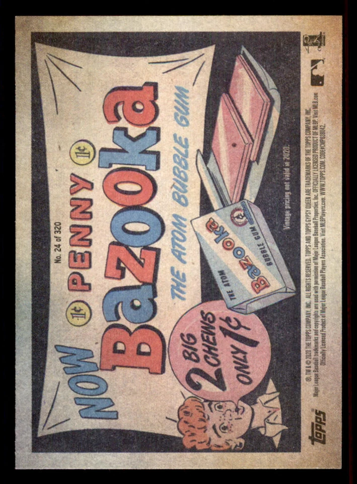 2020 Topps Gypsy Queen Bazooka Back #24 Michael Conforto - Image 2 of 2