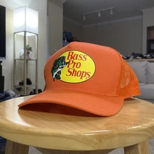 AUTHENTIC BASS PRO SHOP HAT OUTDOOR FISHING TRUCKER MESH CAP SNAPBACK ADJUSTABLE