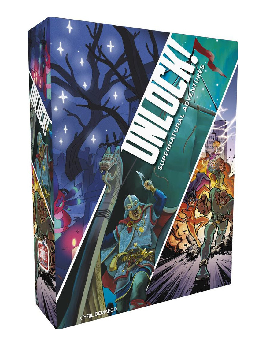 Unlock! N°12 Supernatural Adventures FR Space Cowboys jeu de cartes escape game coopératif