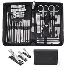 Manicure Set 30 in 1 Nail Clipper Set Nail Kit for Women Men Stainless Steel Man