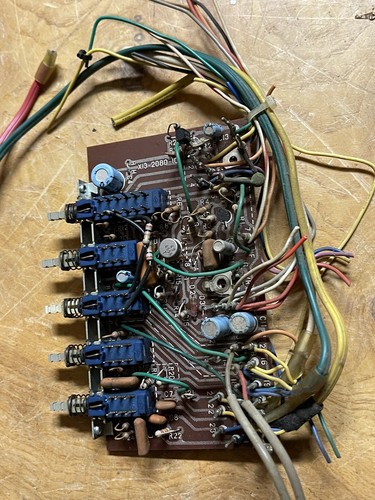 Kenwood KR-9400 Receiver Parts Out - PC  Board Push SW (B) X10-2080-10