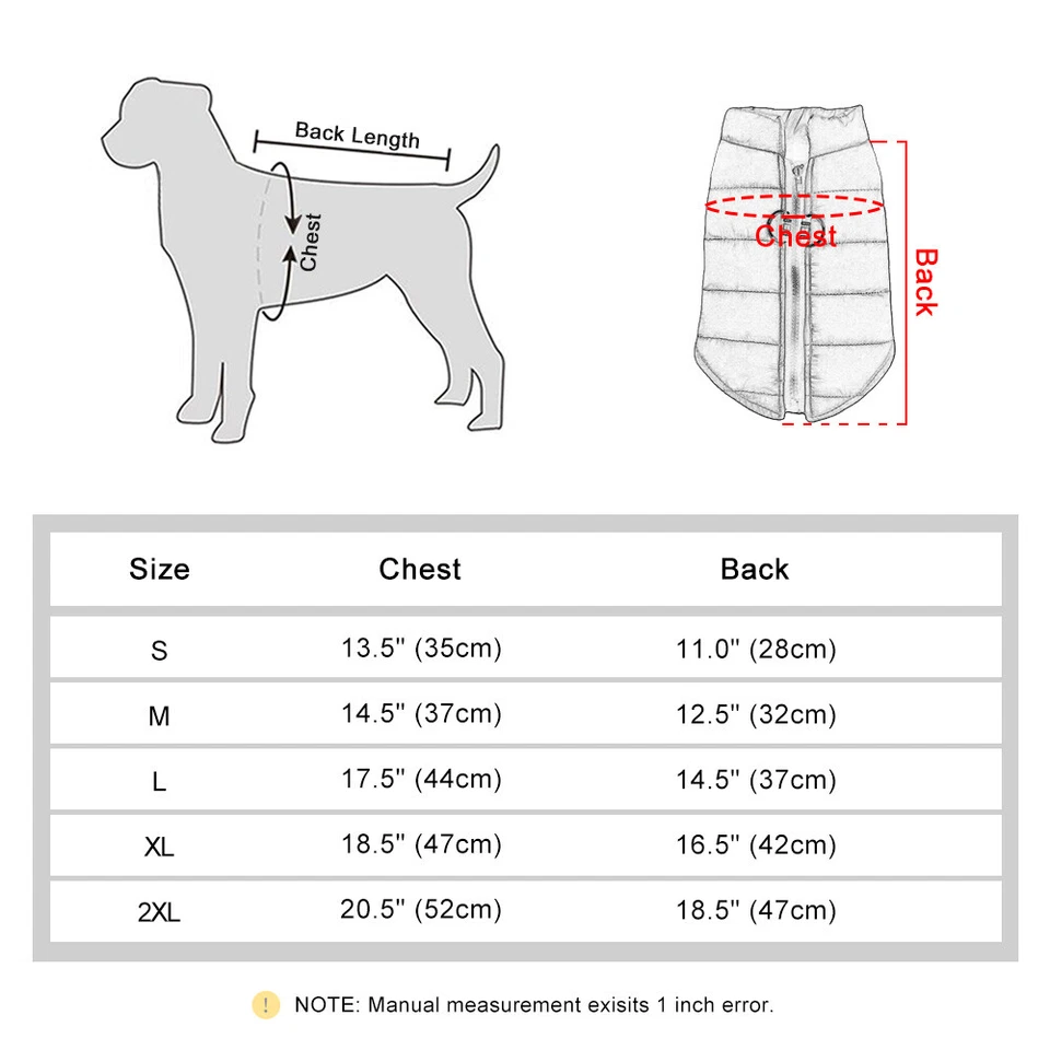 Pet Dog Vest Jacket Winter Warm Padded Coat for Small Dogs Puppy Clothes Yorkie - Image 2 of 4