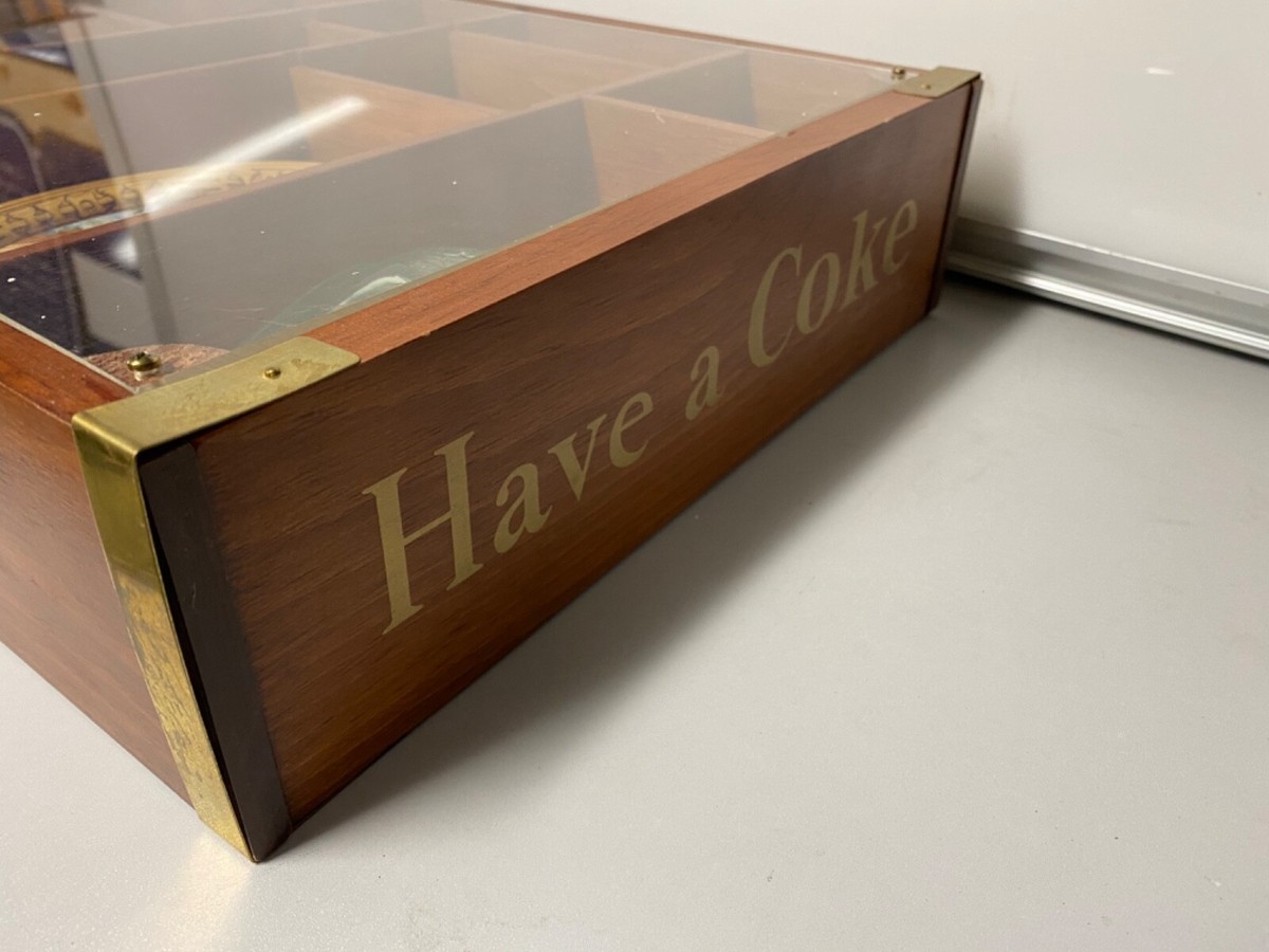 Coca-Cola 100周年記念木製ボックス DRINK COCA COLA 100TH CENTENNIAL CELEBRATION SHADOW BOX WITH