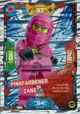 Lego Ninjago Serie 5 TCG Sammelkarten Karte Nr. 149 Pinkfarbener Zane