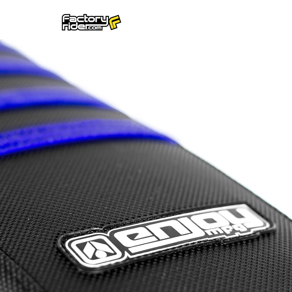 Pinza de cubierta de asiento Yamaha WR 450F 2007-2011 todo negro/costillas azules #136 Foto 3 de 4