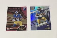 Cam Akers 2022 Donruss Elite Full Throttle ‘Pink’ #FT21 & Elite #97 LA Rams