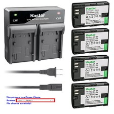 Kastar Battery Dual Rapid Charger for Canon LP-E6  Canon EOS 7D SV Canon Grip