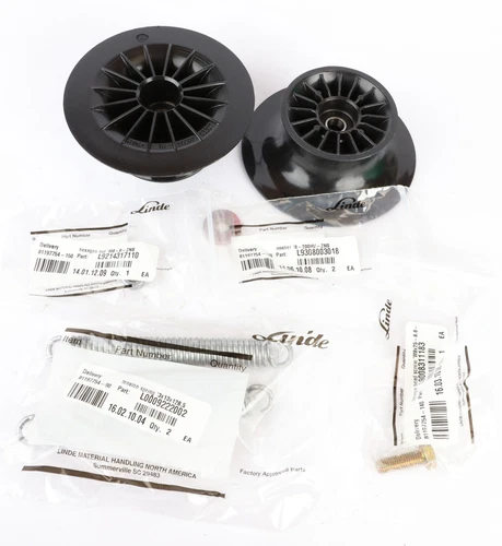 Linde 0009203307 Forklift Roller Assembly, 0009222002 Tension Springs & Hardware