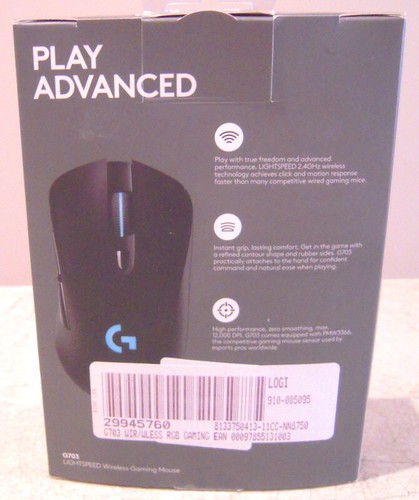 Logitech Lightspeed Wireless Gaming Mouse + Original Box/Packaging (*As New) - Picture 2 of 4