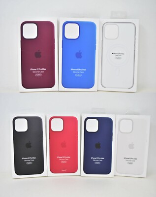 Apple Silicone OR Hard Case w/ Magsafe for iPhone 12 Pro Max (6.7'') - NEW SEALED