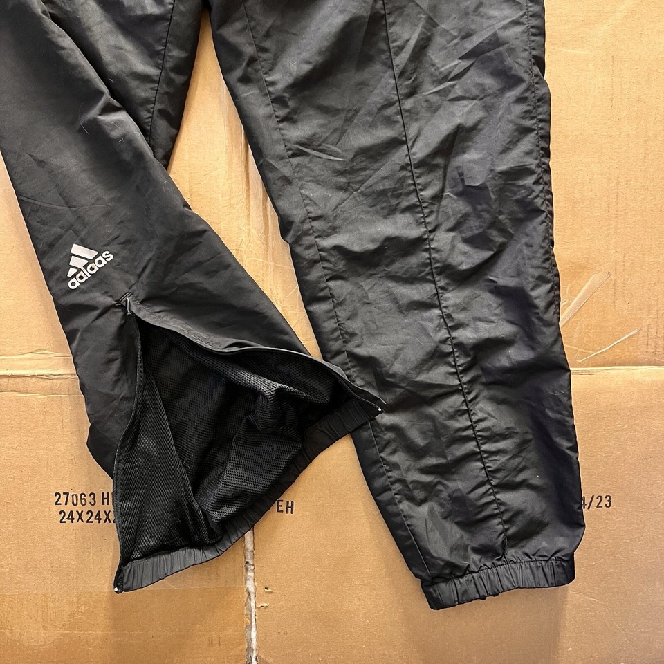 ADIDAS Men’s Large 3 Lower Striped BALENCIAGA STYLE BAGGY NYLON TRACK